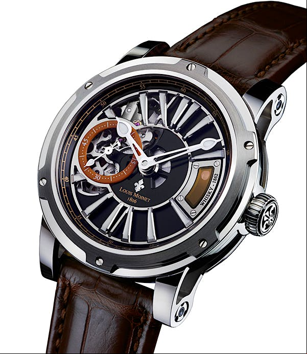 The Whisky Watch in stainless steel ($19,900).